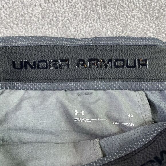 Under Armour Shorts Men’s 40 Gray Heatgear Performance Lightweight Pockets Golf - Picture 6 of 13